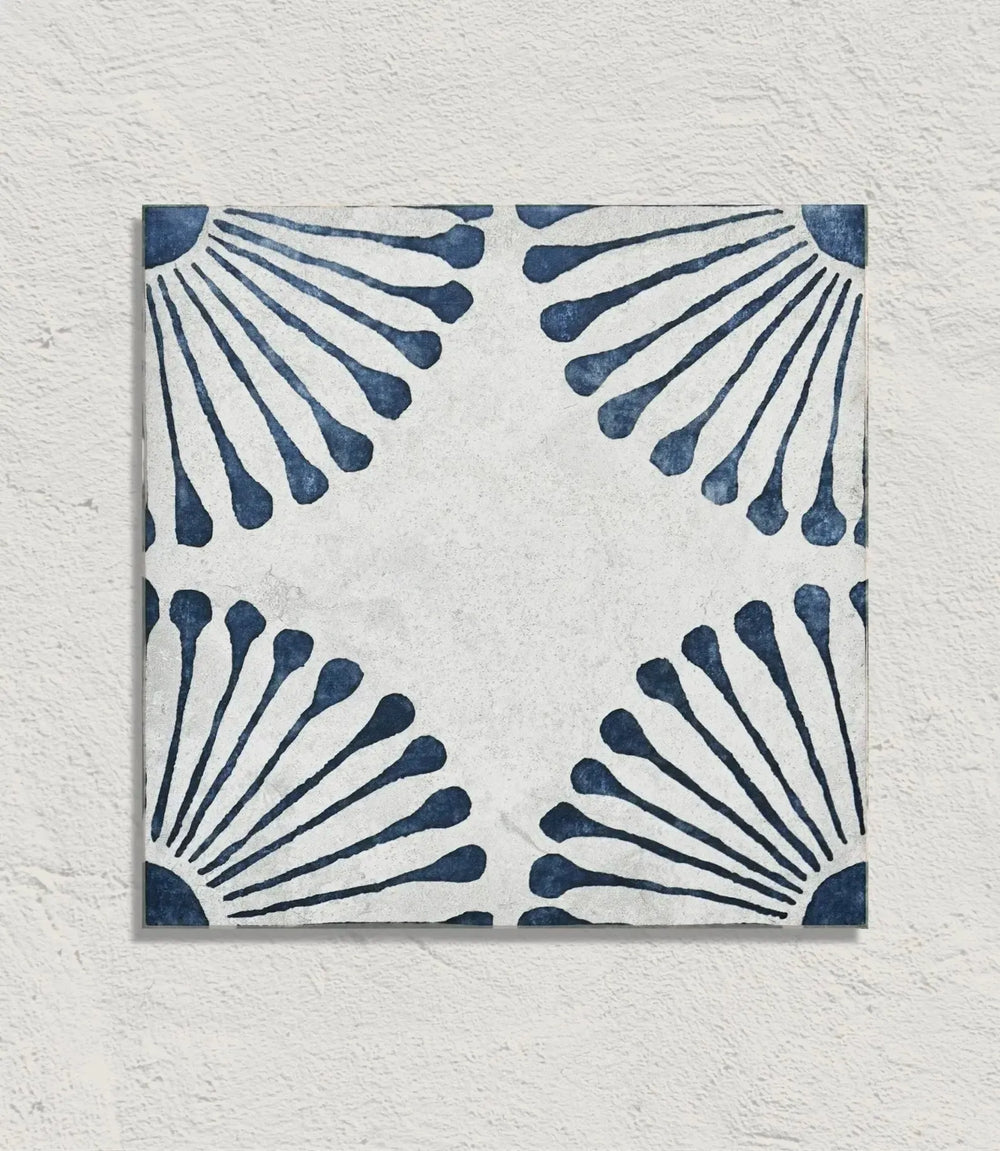 Curated Havana Nights Fan Navy 20cm x 20cm - Out