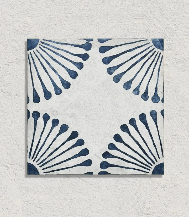 Curated Havana Nights Fan Navy 20cm x 20cm - Out
