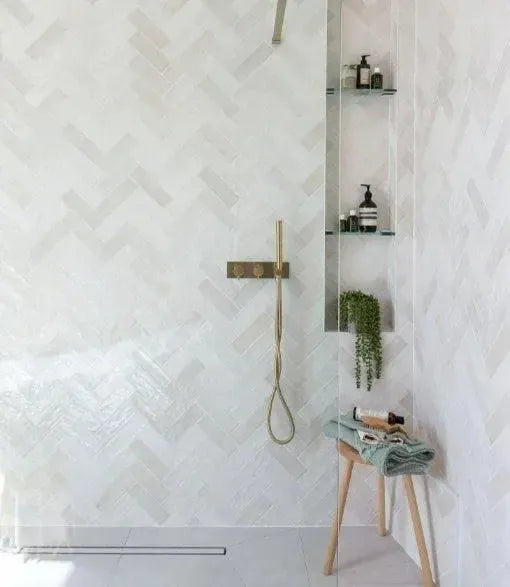 curated haven gloss white 20cm x 6 5cm