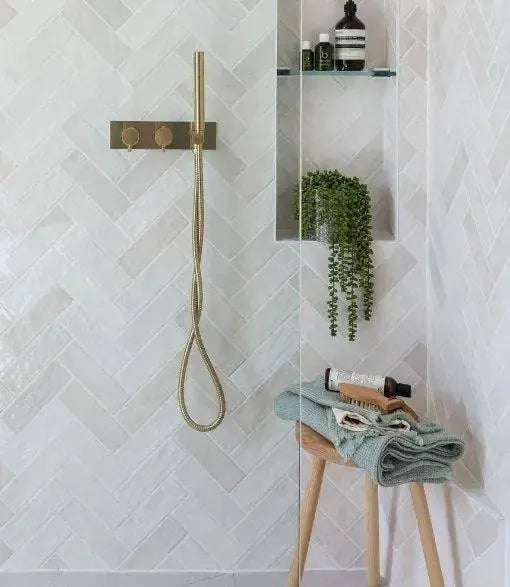 curated haven gloss white 20cm x 6 5cm