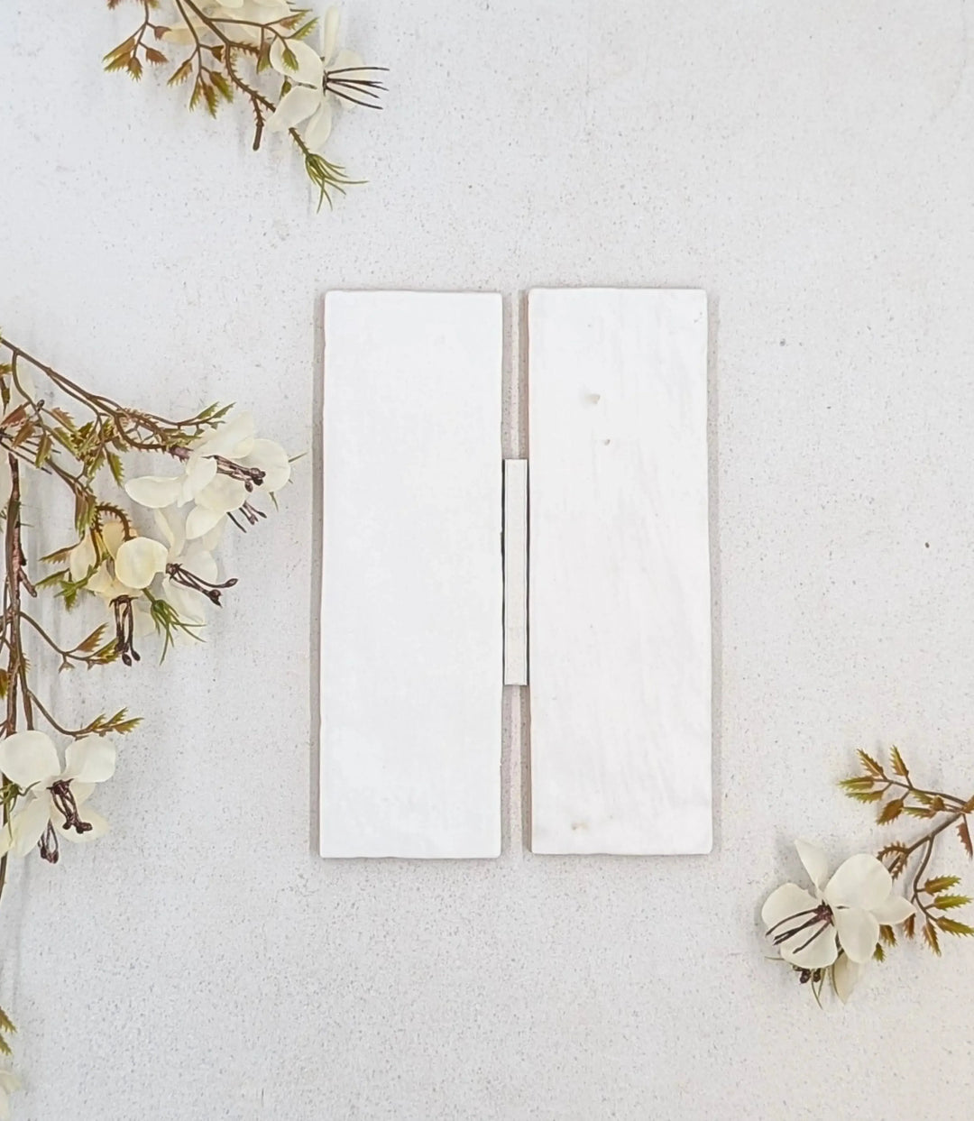 haven matt white 20cm x 6 5cm baked tiles
