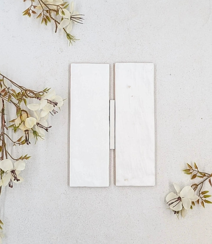 haven matt white 20cm x 6 5cm baked tiles