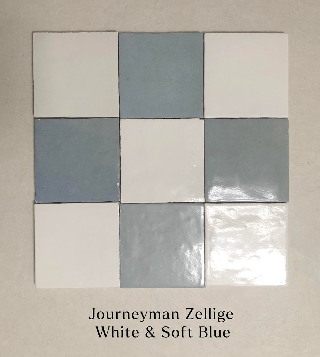 Journeyman Zellige Soft Blue 10 x 10cm