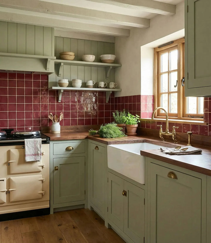 Journeyman Zellige Bordeaux 10cm x 10cm