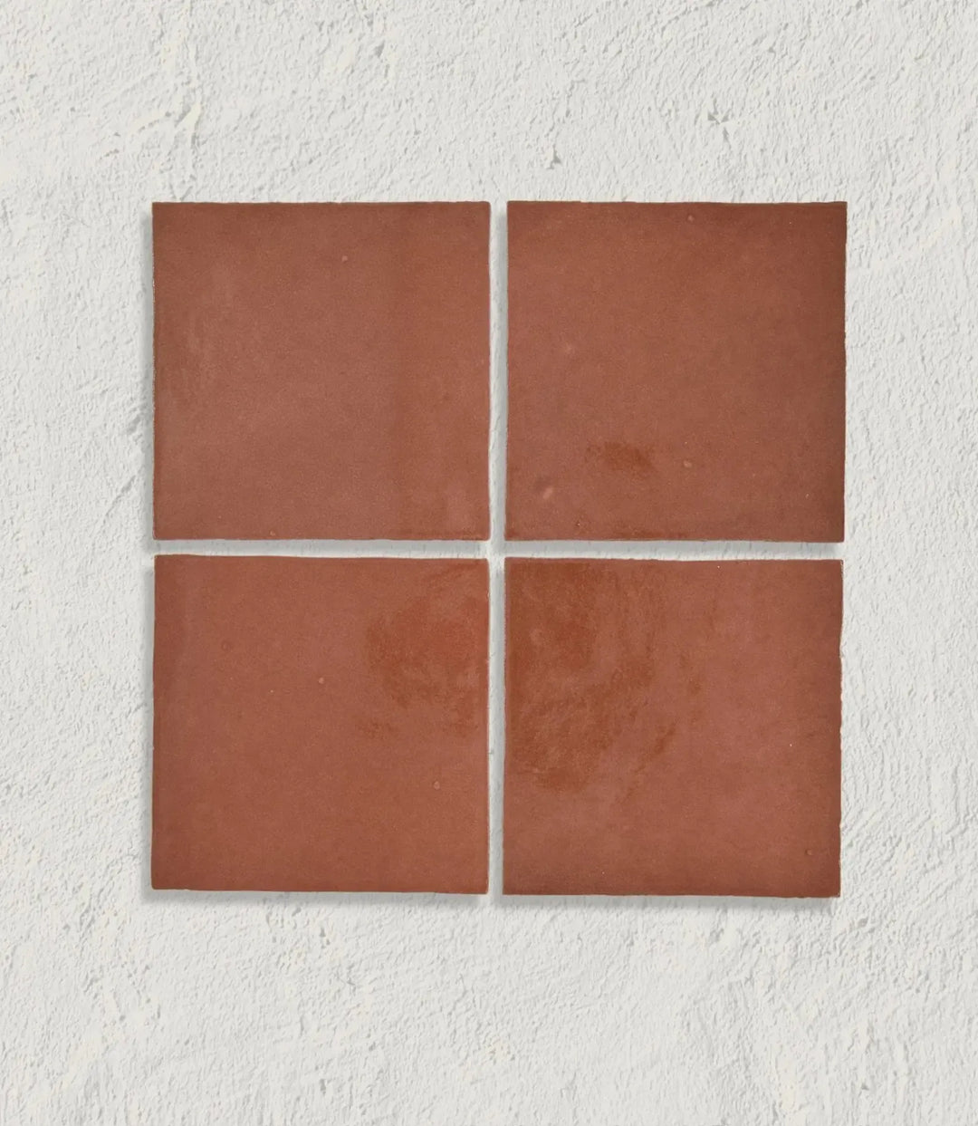 journeyman zellige clay red 10cm x 10cm