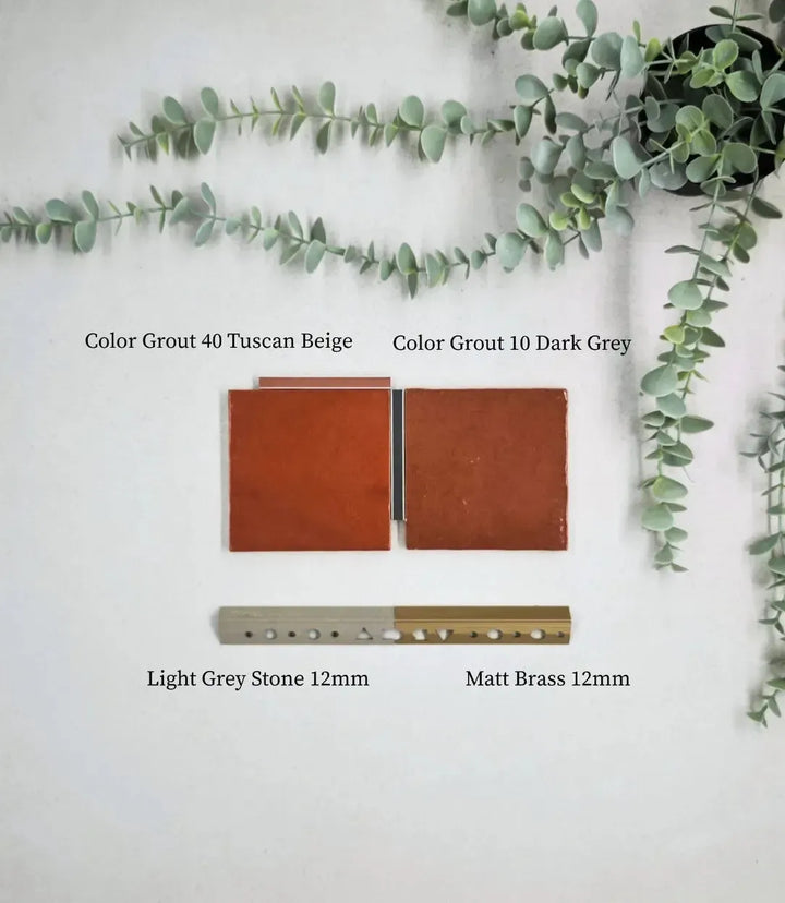 Journeyman Zellige Clay Red 10cm x 10cm