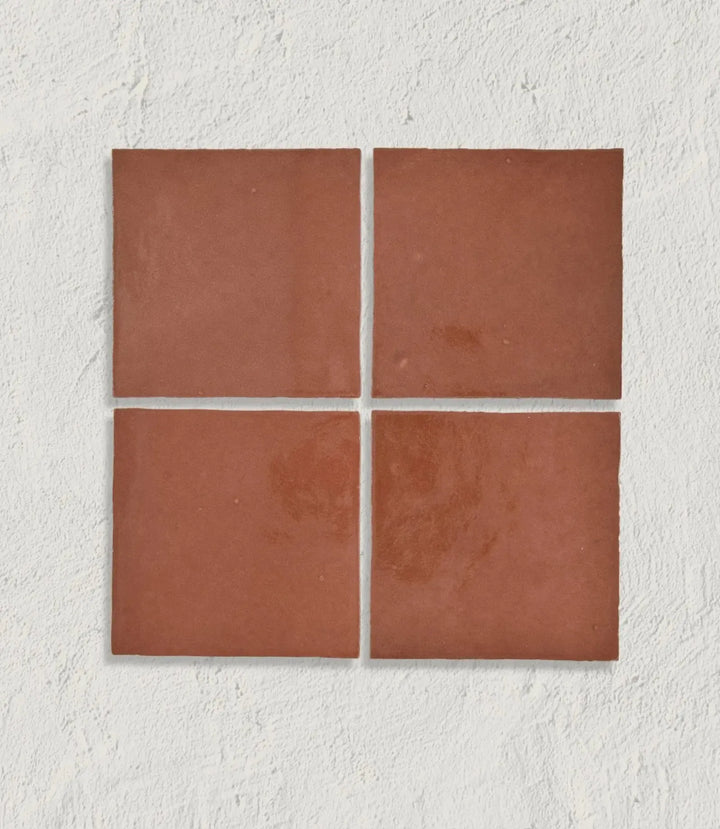 Journeyman Zellige Clay Red 10cm x 10cm