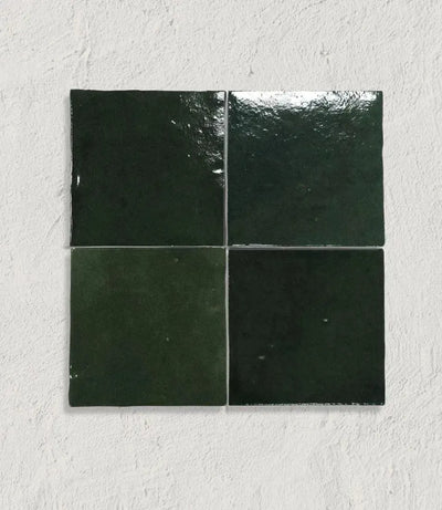 journeyman zellige green 10cm x 10cm