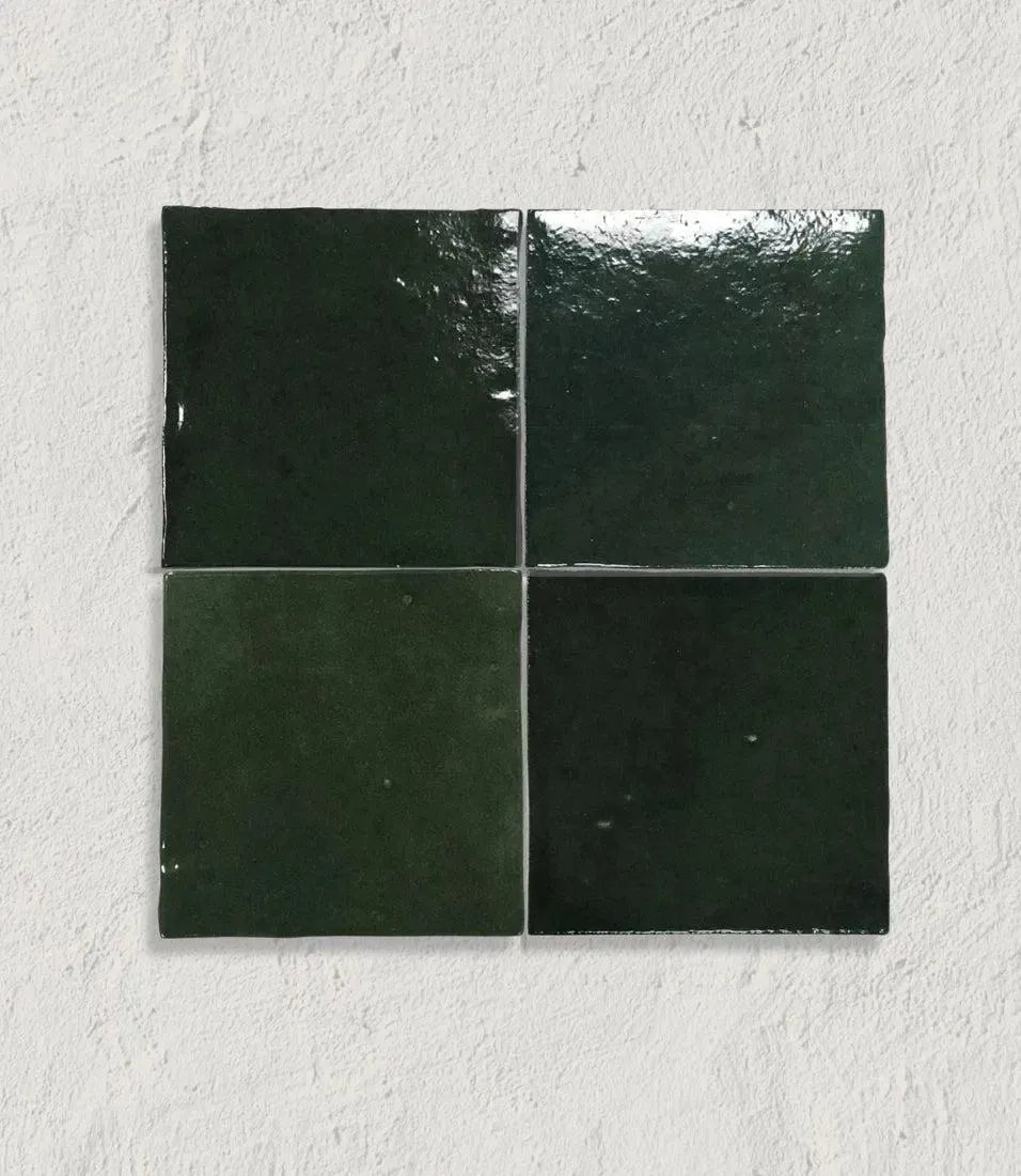 journeyman zellige green 10cm x 10cm