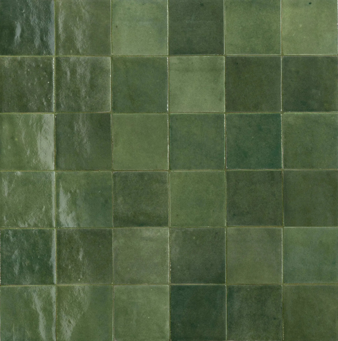 journeyman zellige green 10cm x 10cm