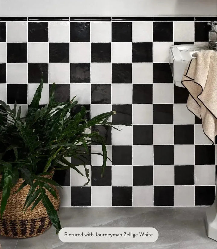 Journeyman Zellige Nero 10cm x 10cm