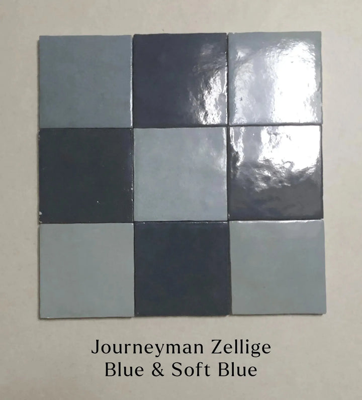 Journeyman Zellige Soft Blue 10cm x 10cm
