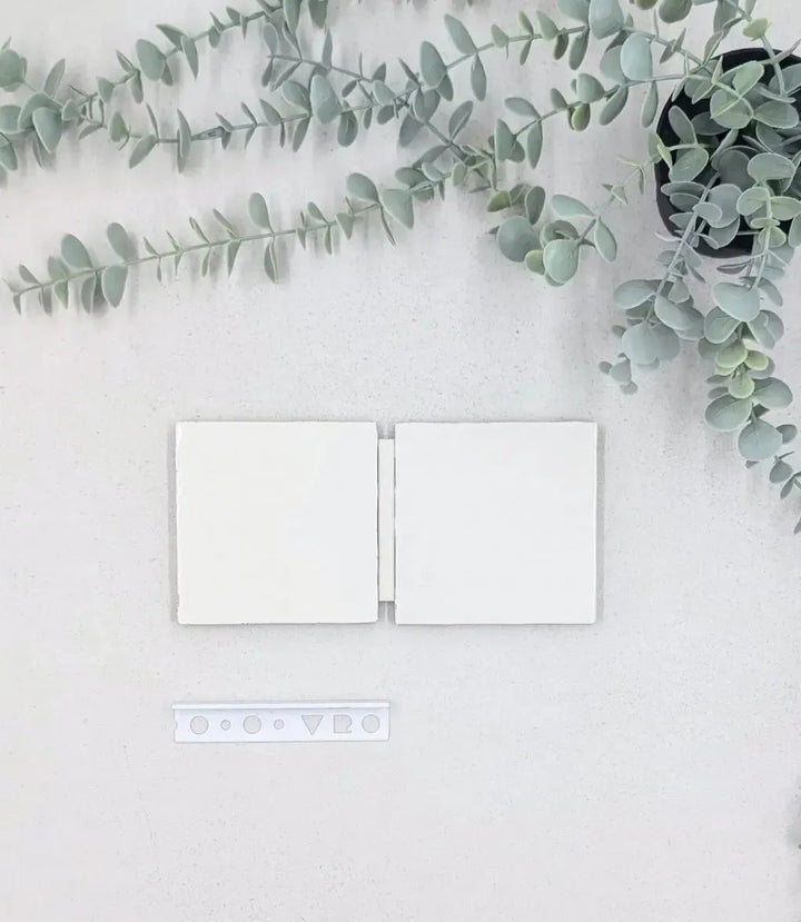 journeyman zellige white 10 x 10cm baked tiles