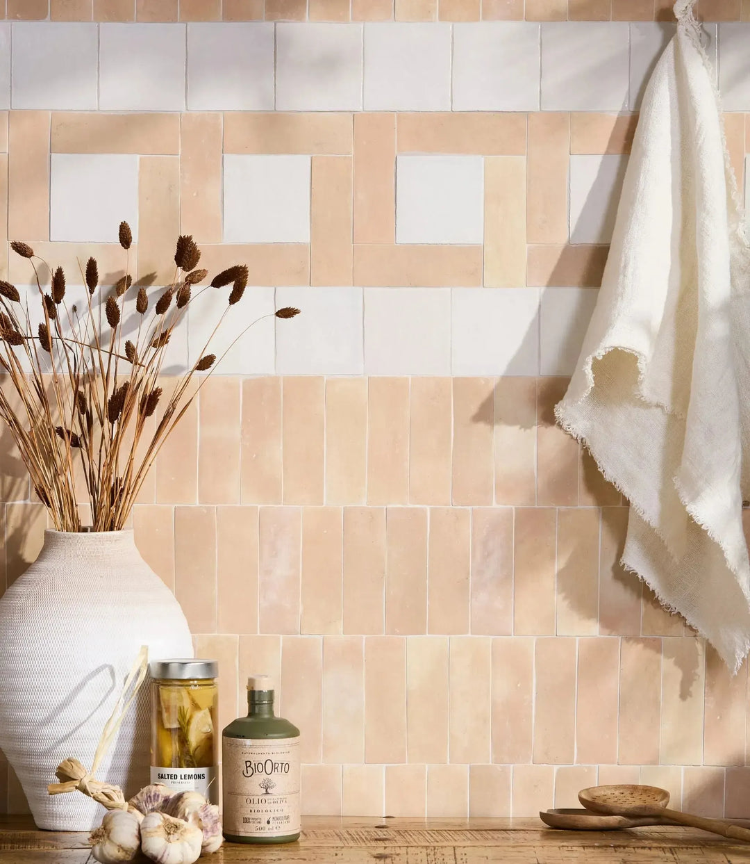 journeyman zellige white 10 x 10cm wall tiles