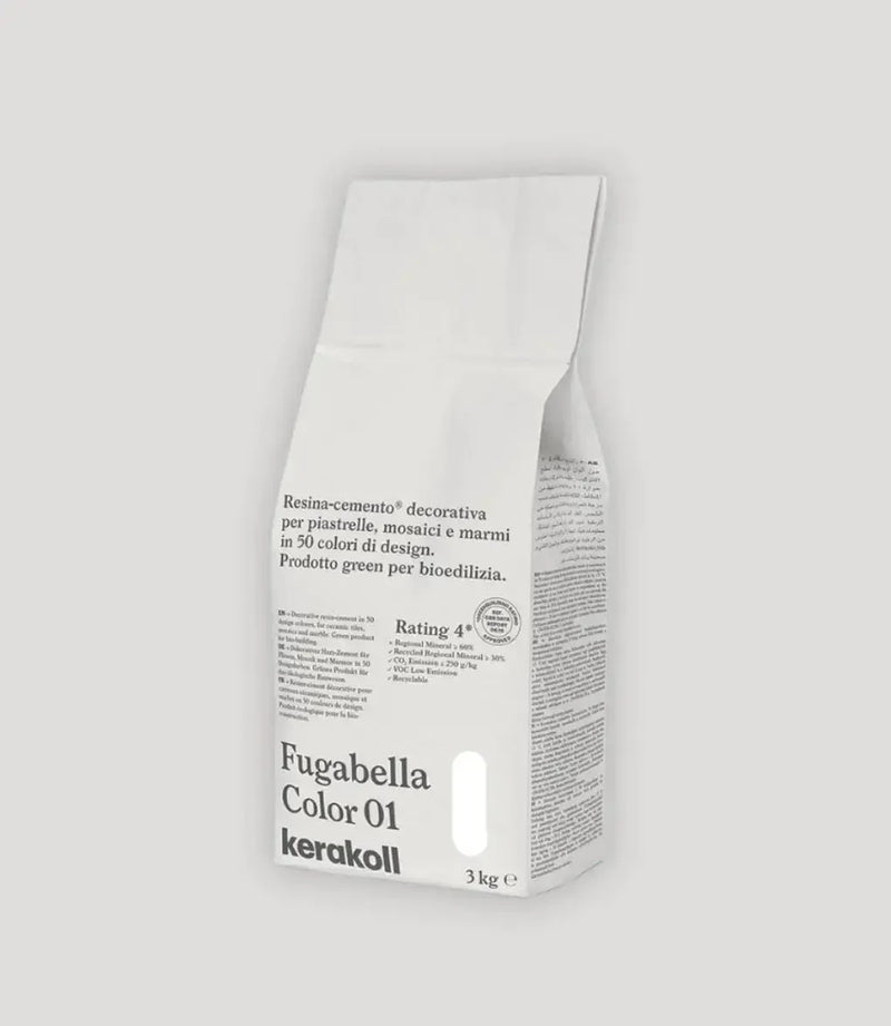 kerakoll fugabella color grout 01 white 3kg