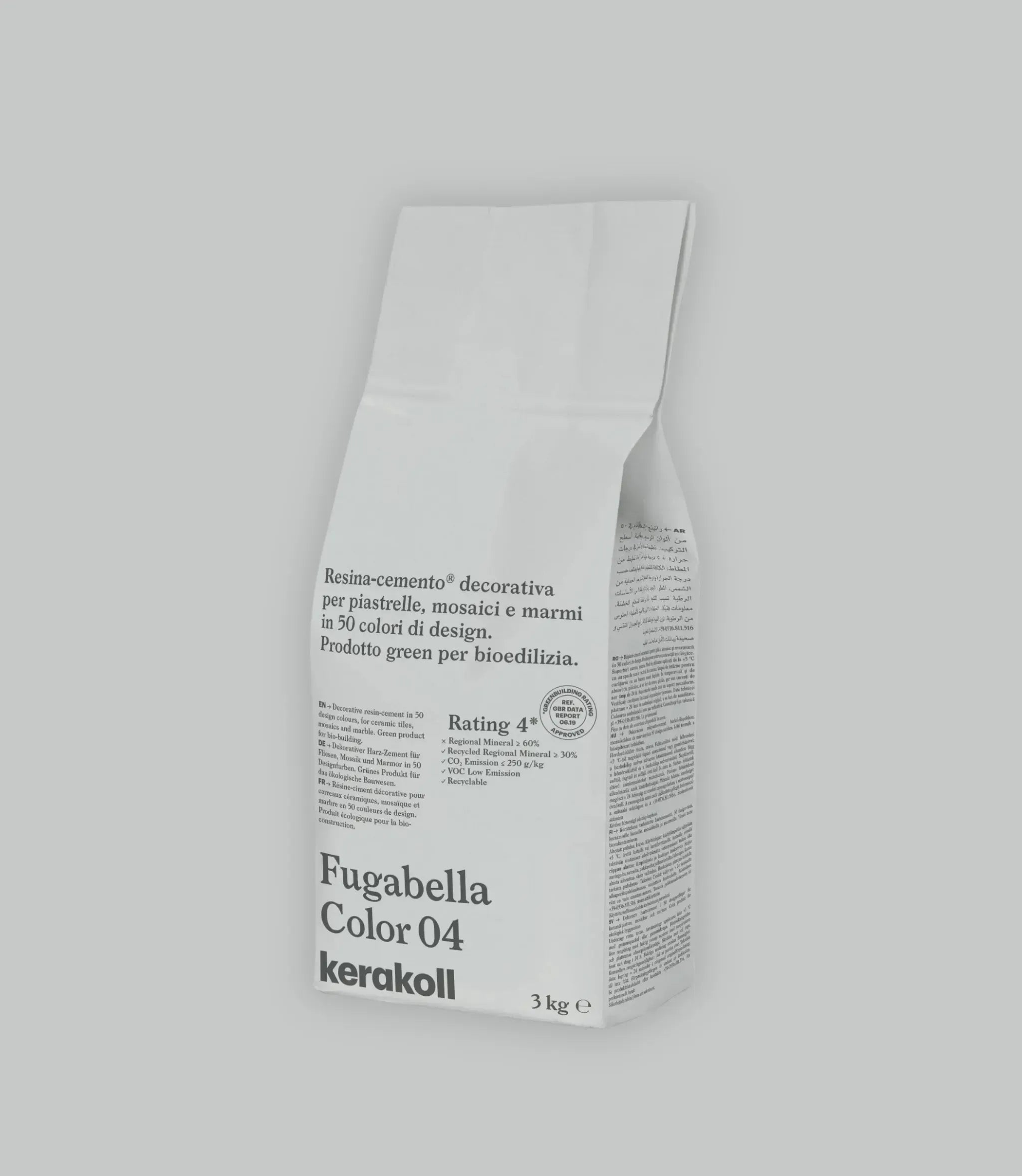 Kerakoll Fugabella Color Grout 04 Soft Shadow 3Kg