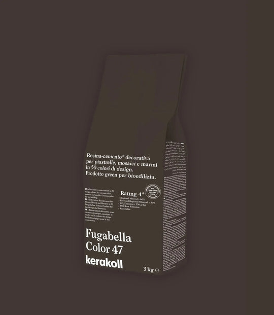 kerakoll fugabella color grout 47 bitter chocolate 3kg