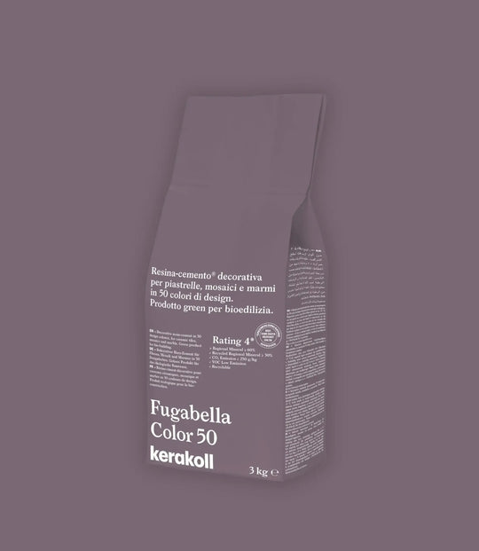 kerakoll fugabella color grout 50 eggplant 3kg