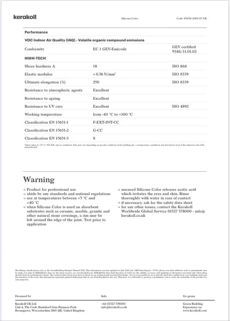 Kerakoll Silicone Colour 37 Beauvais Lilac 310ML