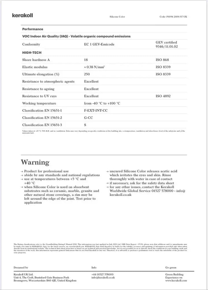 Kerakoll Silicone Colour 37 Beauvais Lilac 310ML