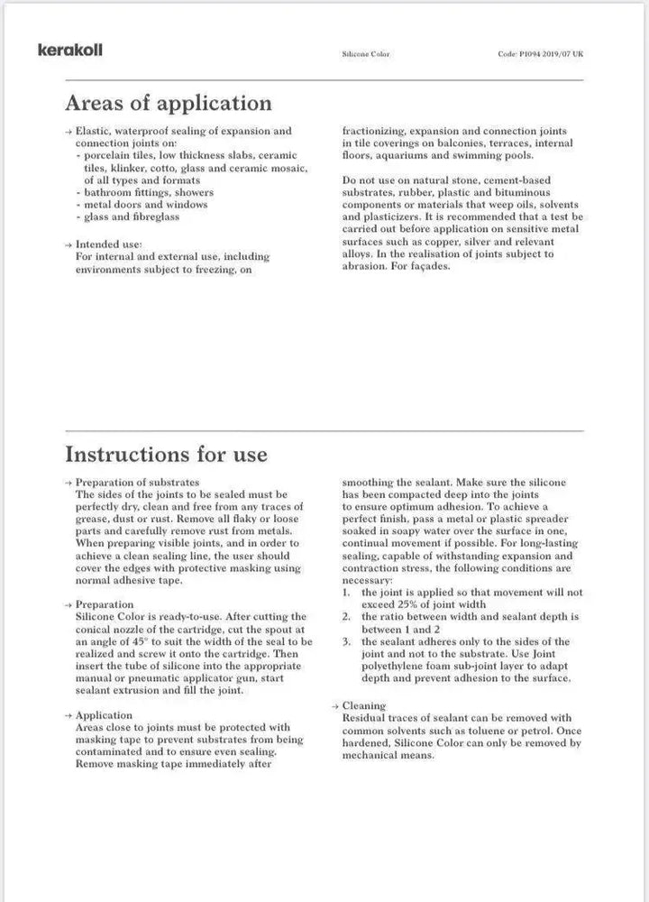 Kerakoll Silicone Colour 37 Beauvais Lilac 310ML