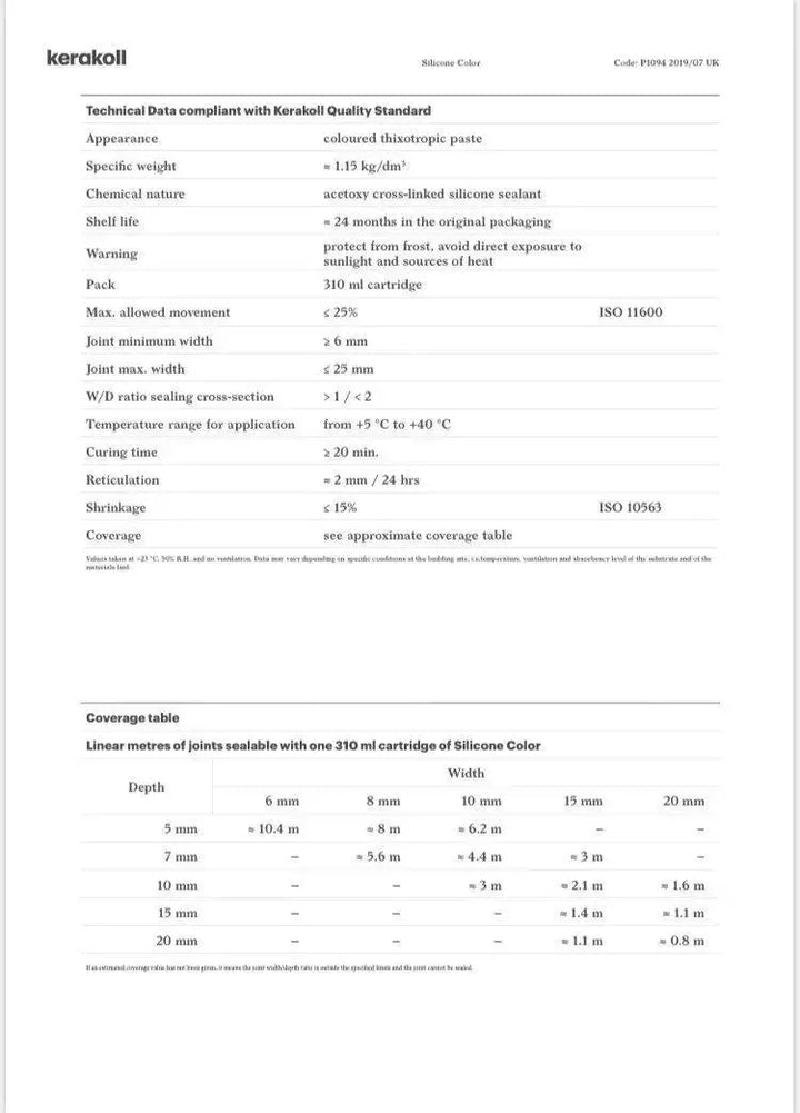 Kerakoll Silicone Colour 37 Beauvais Lilac 310ML