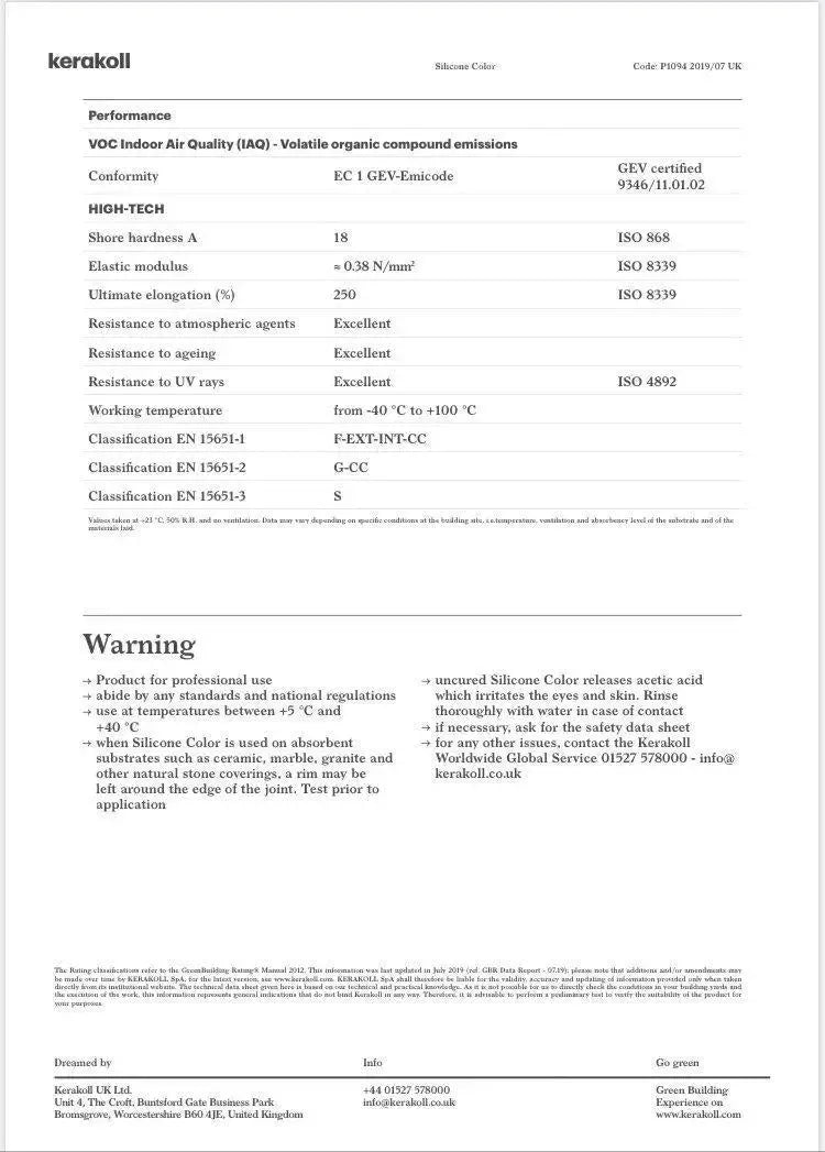 Kerakoll Silicone Colour 37 Beauvais Lilac 310ML