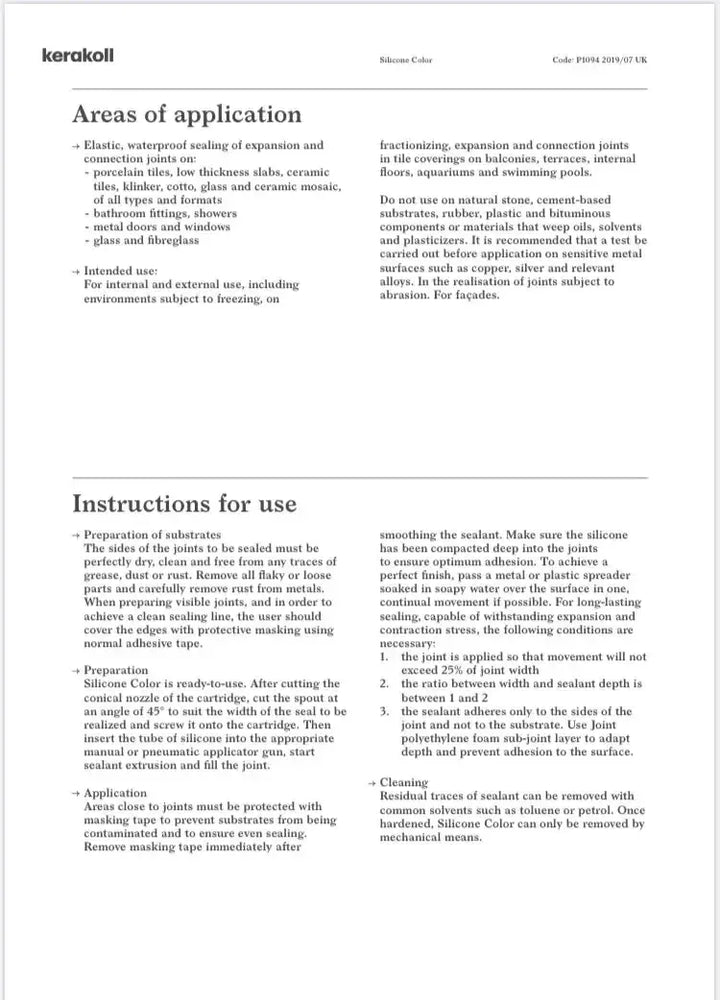 Kerakoll Silicone Colour 37 Beauvais Lilac 310ML