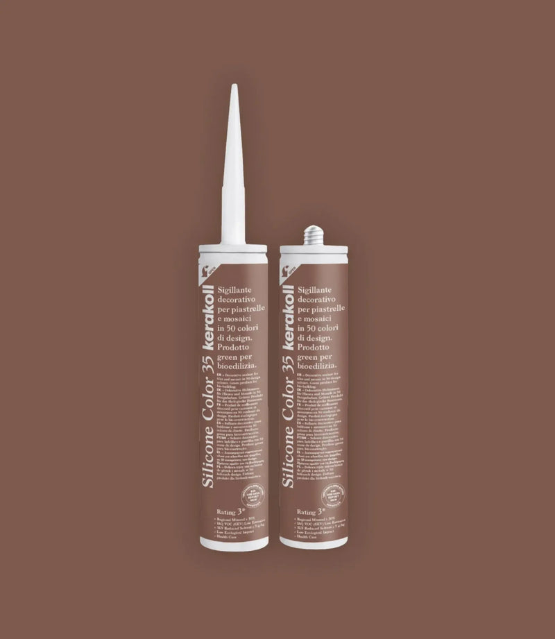 kerakoll silicone colour 35 terracotta 310ml