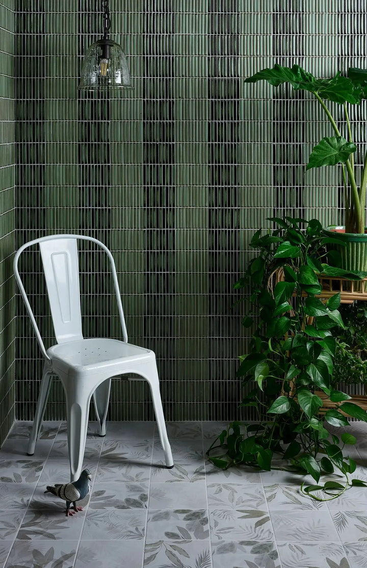 curated-kitkat-lustre-avocado-29-5-x-28-4cm | Curated Kitkat Lustre Forest 29 5 X 28 4cm by Baked Tiles featured in a beautiful interior