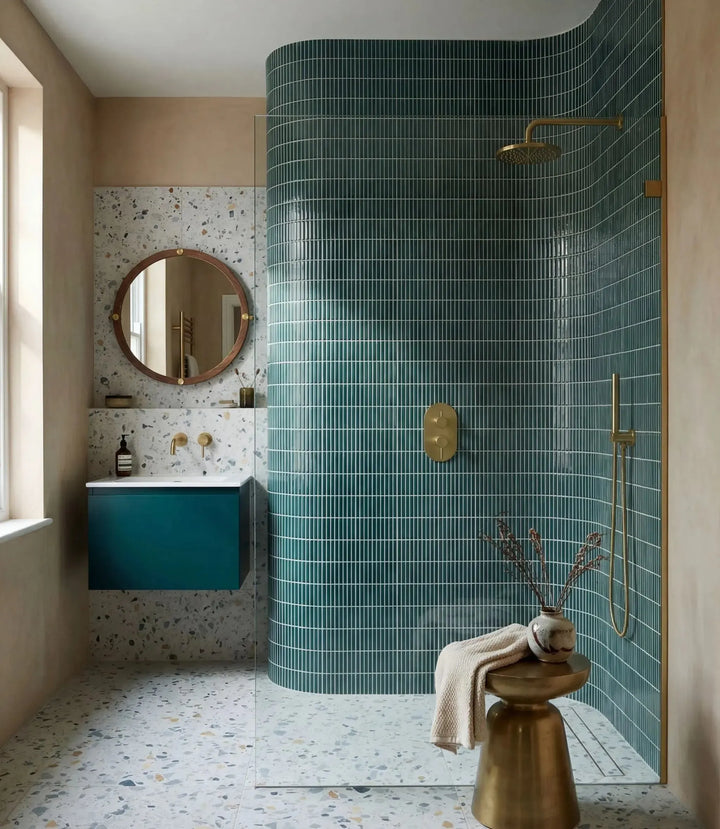 kitkat lustre teal 29 5cm x 28 4cm floor tile