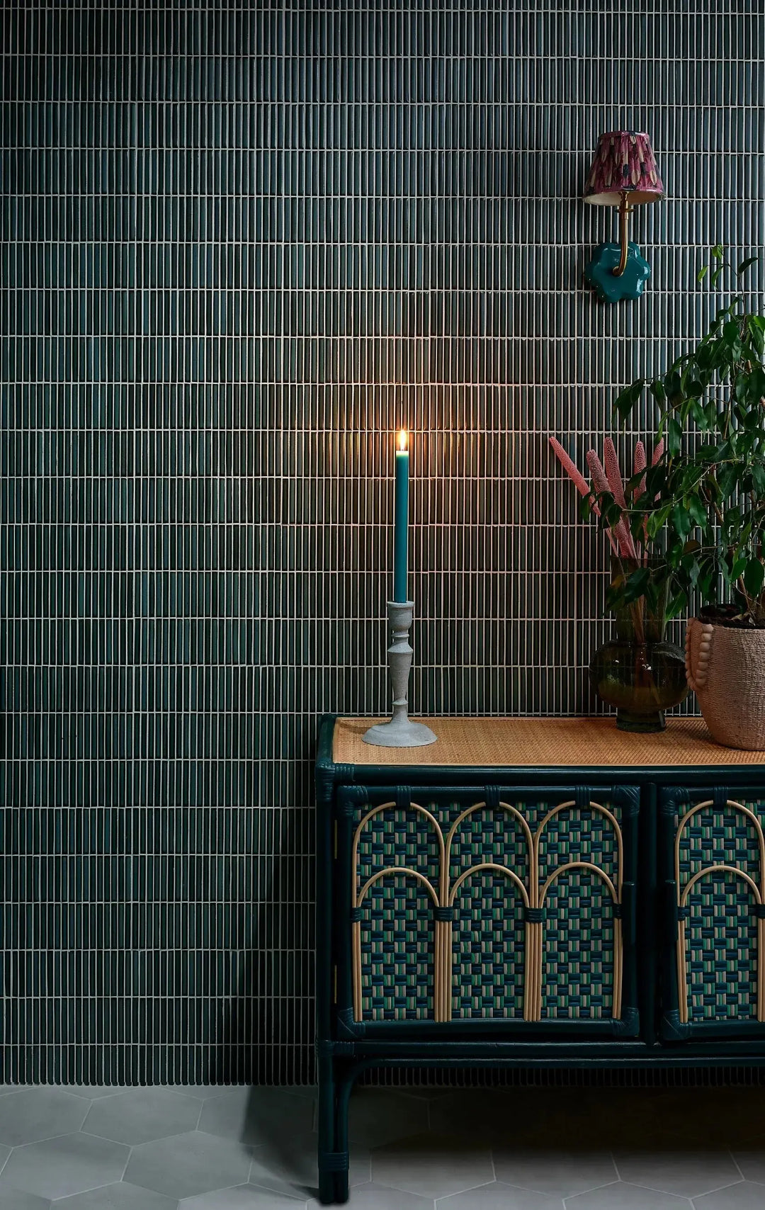 Curated Kitkat Lustre Teal 29.5cm x 28.4cm