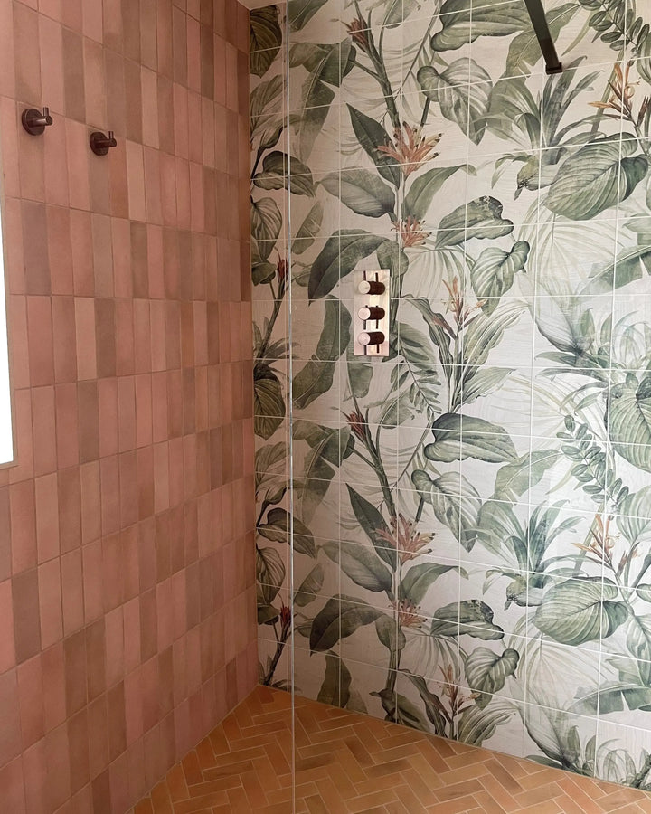 lava pink 6 5cm x 20cm baked tiles
