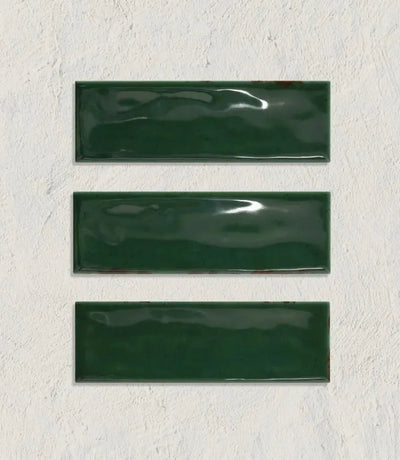 curated little bricks gloss green 5cm x 15cm out
