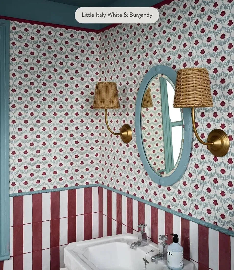 Little Italy Burgundy 6.5cm x 20cm