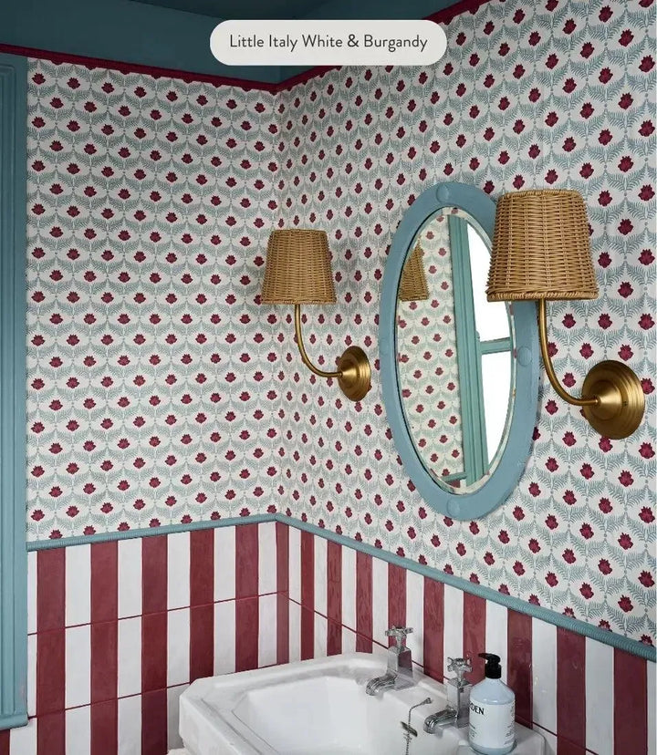 Little Italy Burgundy 6.5cm x 20cm