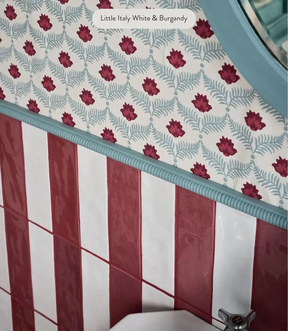 Little Italy Burgundy 6.5cm x 20cm