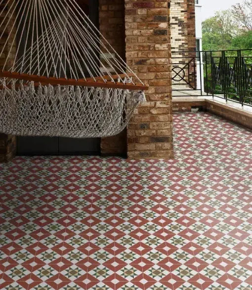 London Town Geo Cherry 20cm x 20cm