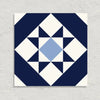 London Town Geo Navy 20cm x 20cm