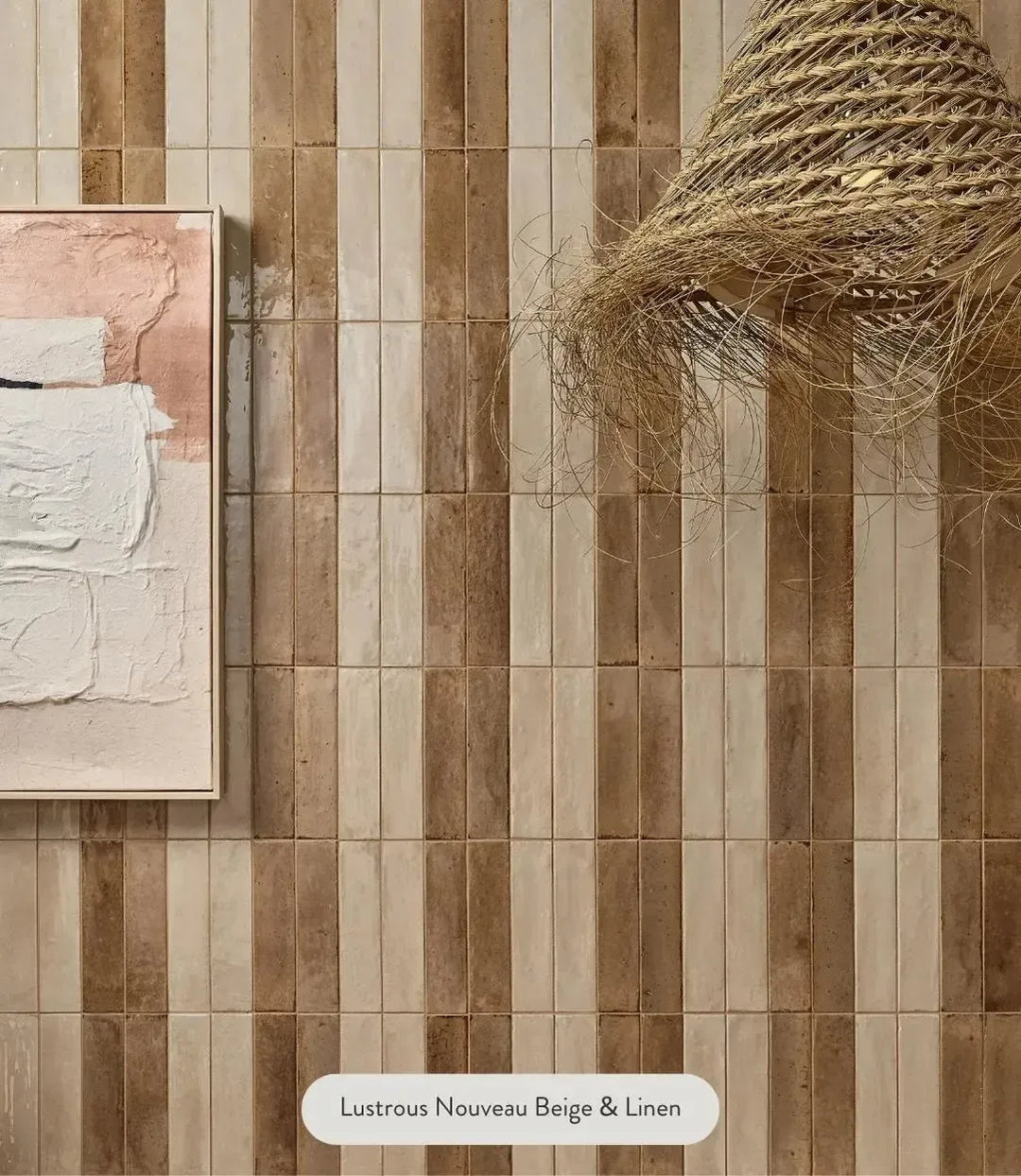  Lustrous Novo Beige by Baked Tiles