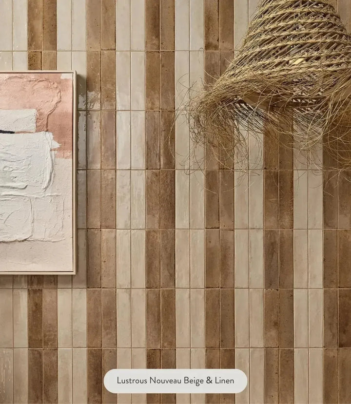 lustrous-novo-linen-23-7cm-x-5-7cm | Lustrous Novo Beige by Baked Tiles