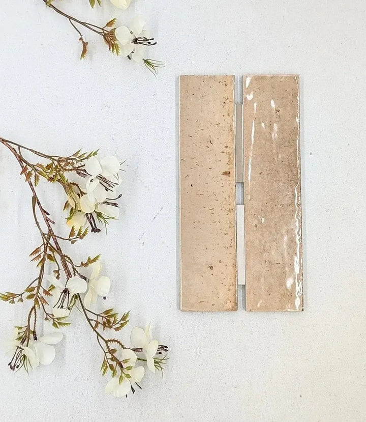 lustrous nouveau beige 23 7cm x 5 7cm baked tiles