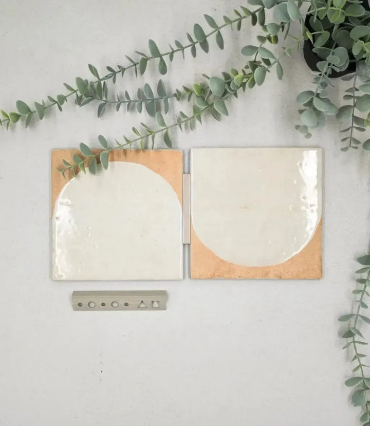 madinat white arches porcelain 15cm x 15cm baked tiles