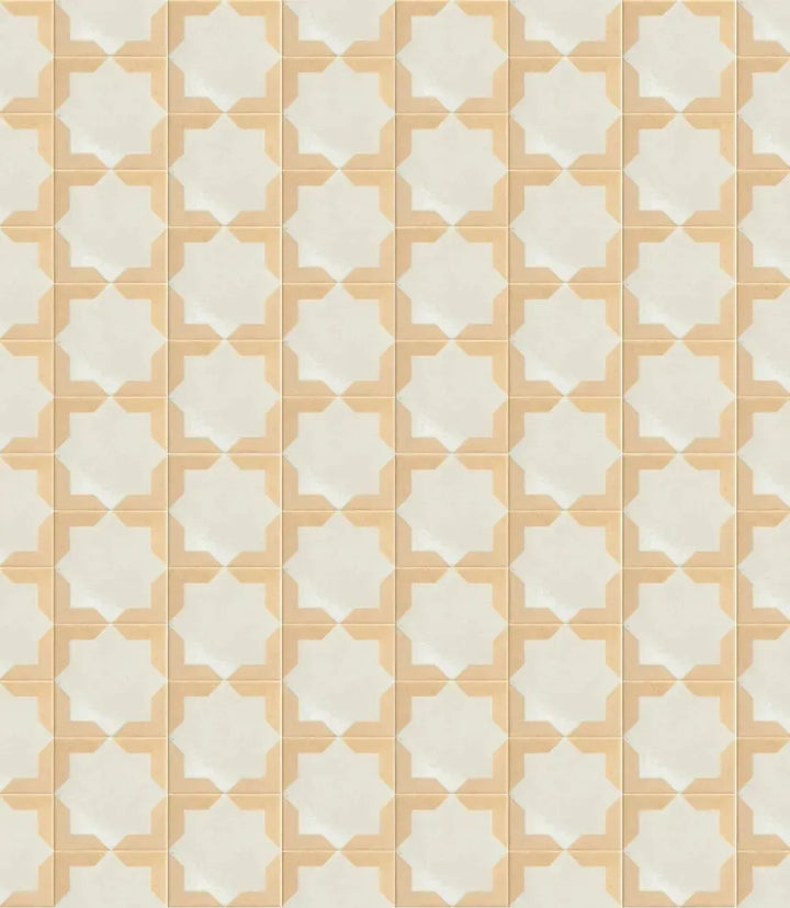 Madinat White Star Porcelain 15cm x 15xm