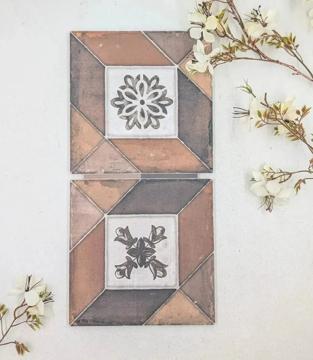 mano antigua elegance 20cm x 20cm baked tiles