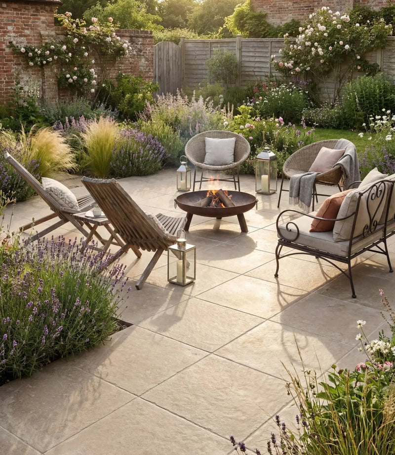 manor house antique limestone beige 20mm paver 80cm x 80cm clearance