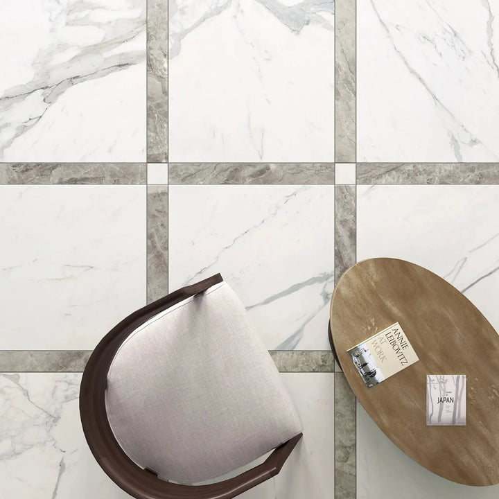 Marble Concept Polished Statuario Lux 60cm x 60cm - Clearance