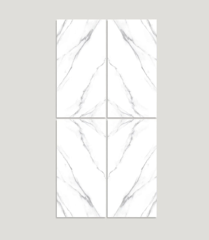 Marble Lux Statuario Decor A 60cm x 120cm - Clearance