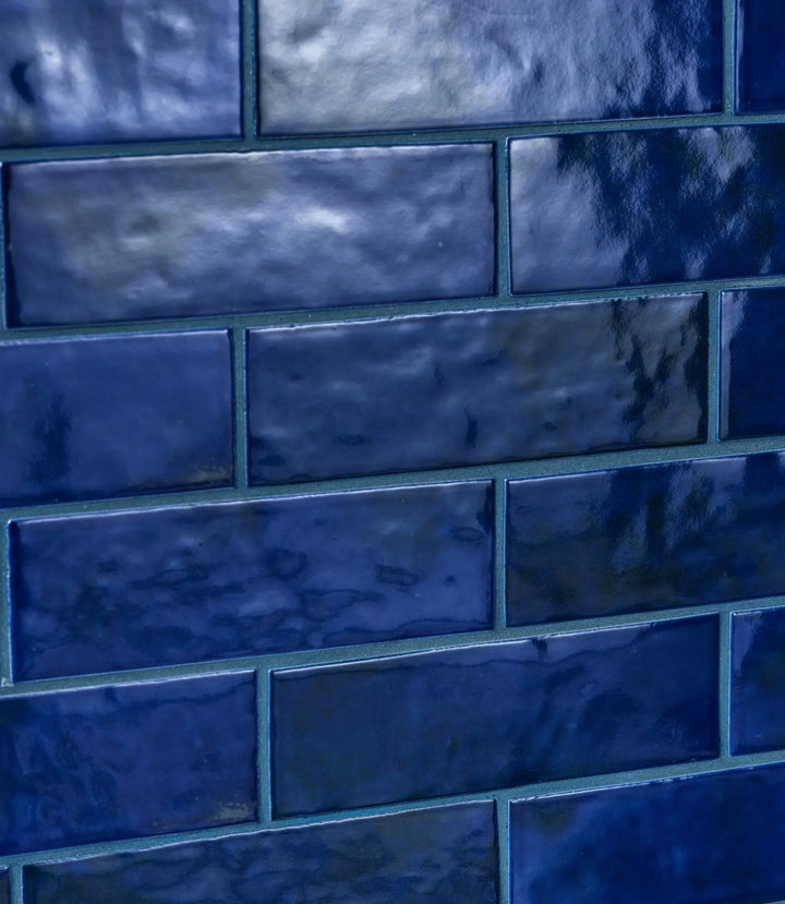 Marrakesh Brick Blue Gloss 5cm x 15cm