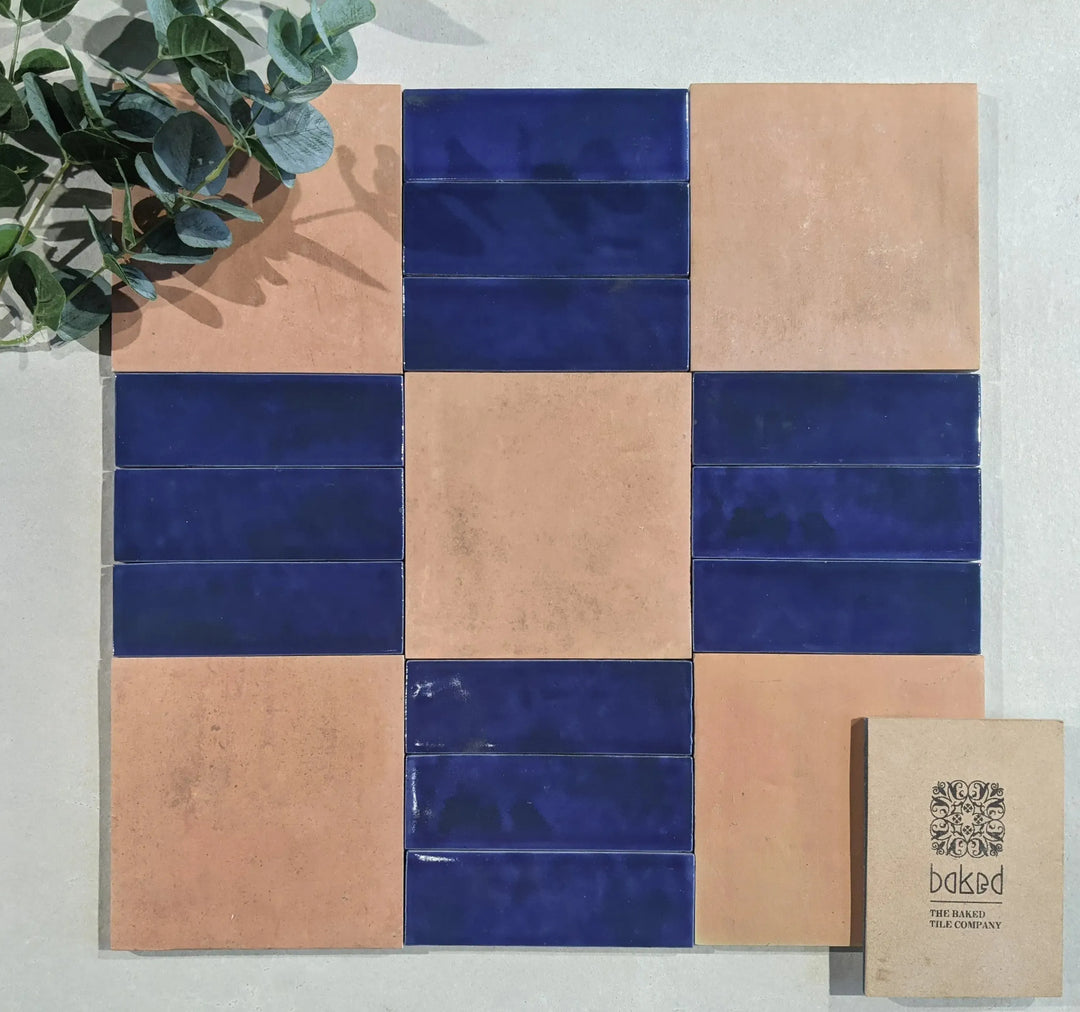marrakesh brick blue gloss 5cm x 15cm